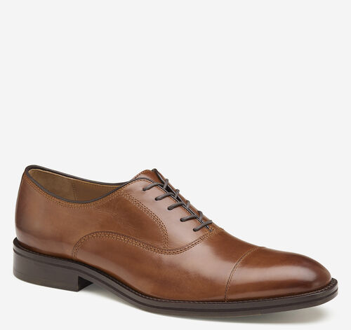 Meade Cap Toe - Tan Italian Calfskin