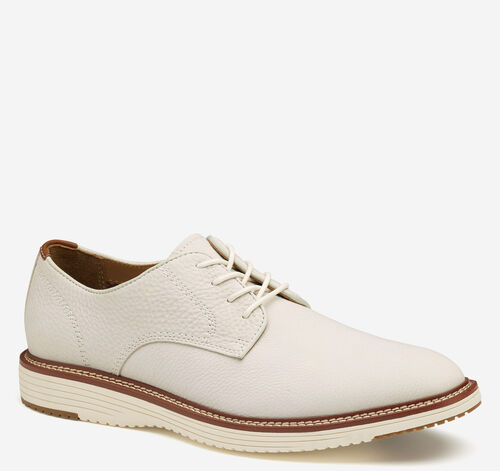 Upton Plain Toe - White Tumbled Nubuck