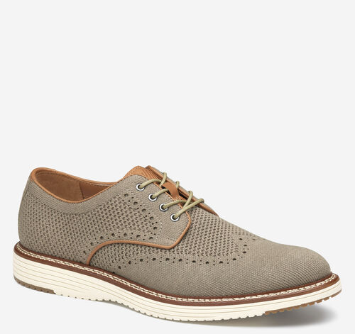 Upton Knit Wingtip - Taupe Heathered Knit