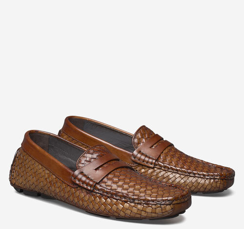 Dayton Woven Penny - Brown Italian Calfskin