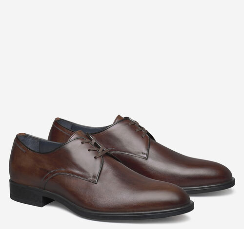 Flynch Plain Toe - Mahogany Italian Calfskin