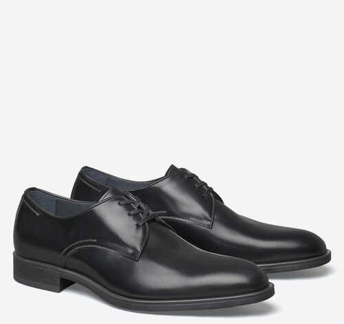 Flynch Plain Toe - Black Italian Calfskin