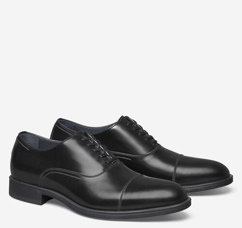 Flynch Cap Toe - Black Italian Calfskin