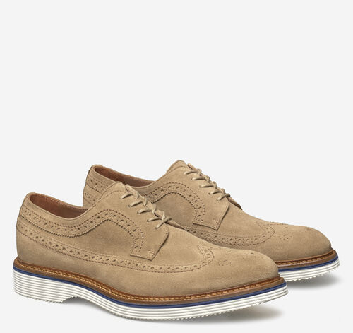 Jenson Longwing - Taupe Italian Suede