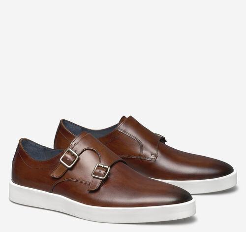 Bolivar Monk Strap - Brown Italian Calfskin