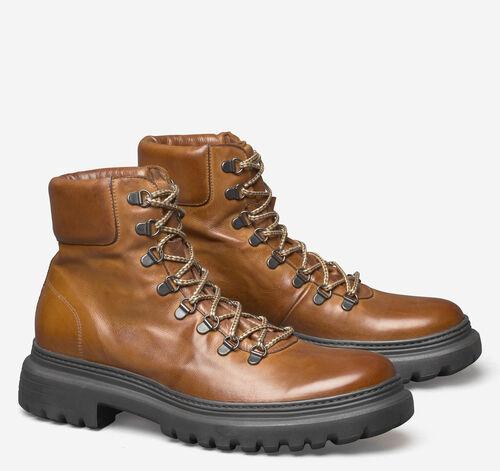 Everson Alpine Boot - Tan Italian Calfskin