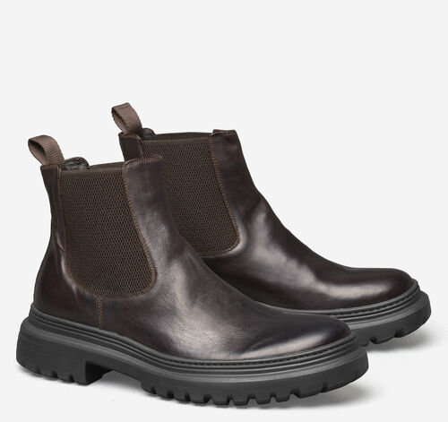 Everson Chelsea Boot - Dark Brown Italian Calfskin