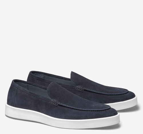 Bolivar Venetian - Navy Italian Suede