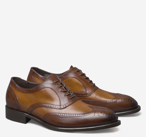 Ellsworth Wingtip - Tan Italian Calfskin