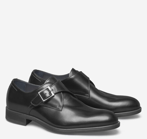 Flynch Monk Strap - Black Italian Calfskin