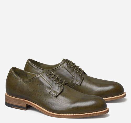 Dudley Plain Toe - Olive Dip-Dyed Calfskin