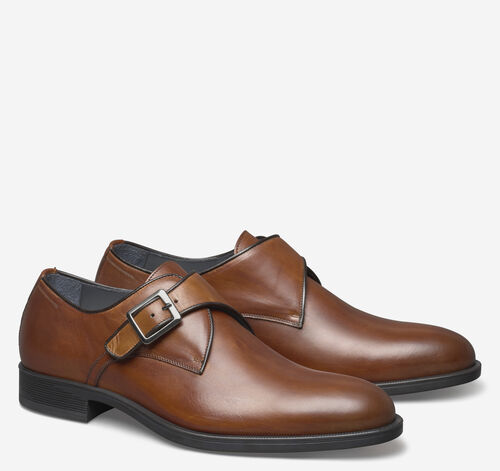 Flynch Monk Strap - Tan Italian Calfskin