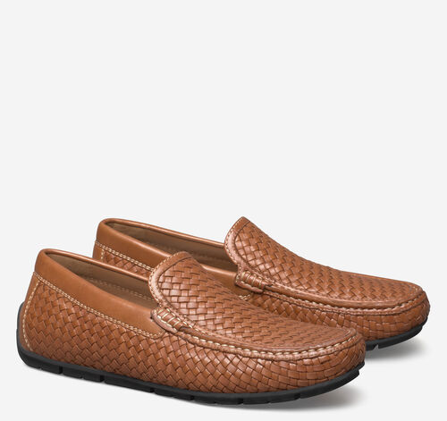 Baldwin Driver Woven Slip-On - Tan Sheepskin