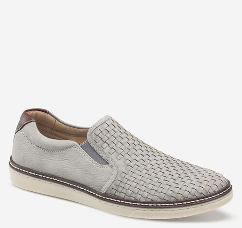 McGuffey Woven Slip-On - Gray Tumbled Nubuck