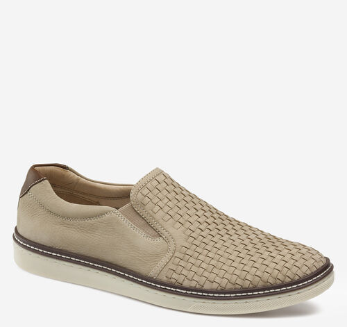 McGuffey Woven Slip-On - Beige Tumbled Nubuck