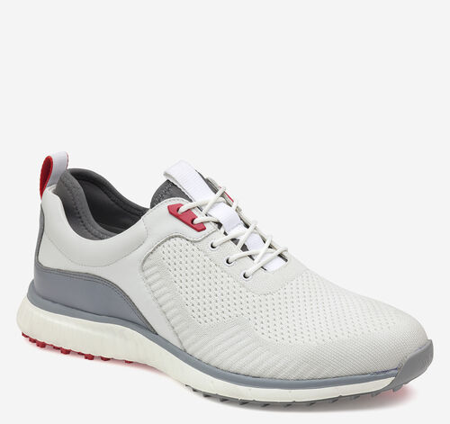 XC4® H2-Sport Hybrid Knit U-Throat - White Knit/White & Gray Full Grain