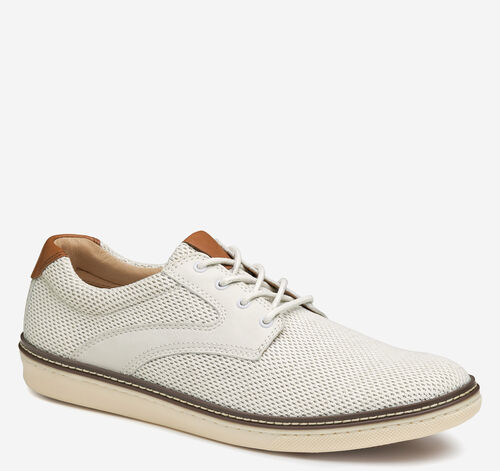 McGuffey Knit Saddle - White Knit/Full Grain