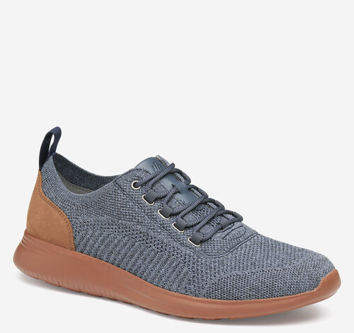 Amherst Knit U-Throat - Navy Knit/Brick Sole