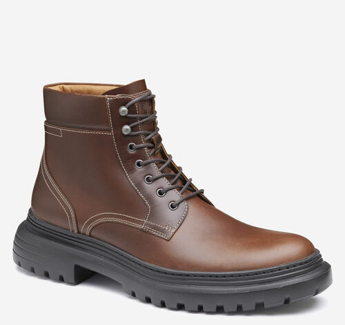 Kelton Plain Toe Boot - Mahogany Full Grain