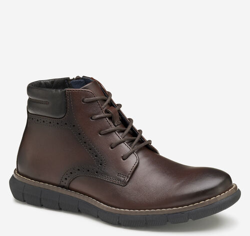 Big Kid Holden Plain Toe Boot - Mahogany Full Grain