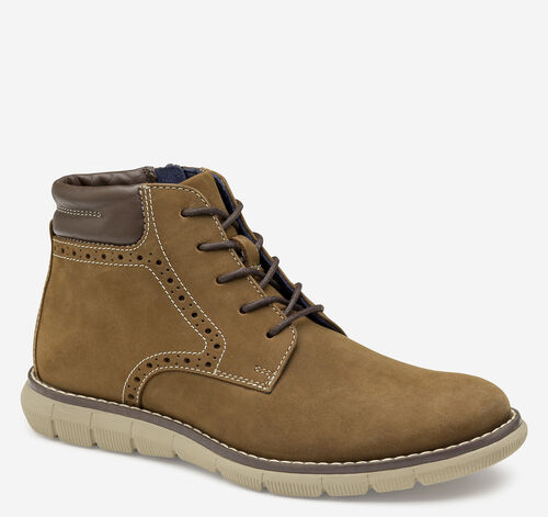 Big Kid Holden Plain Toe Boot - Brown Oiled Nubuck