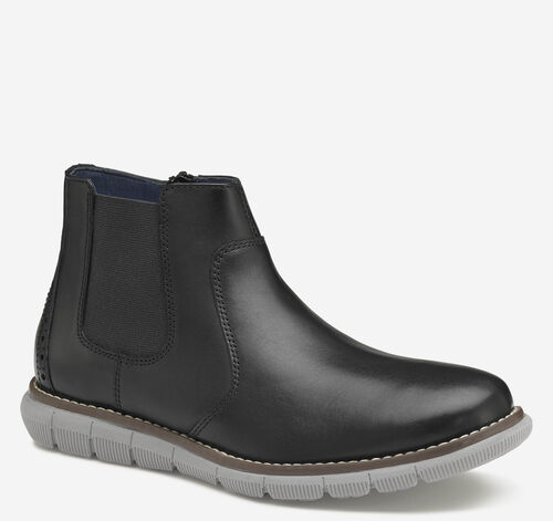 Big Kid Holden Chelsea Boot - Black Full Grain