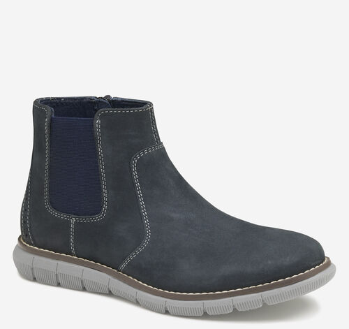 Big Kid Holden Chelsea Boot - Navy Oiled Nubuck