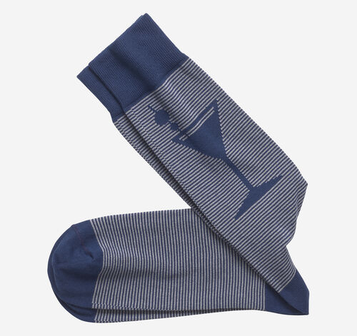 Striped Socks - Navy Martini