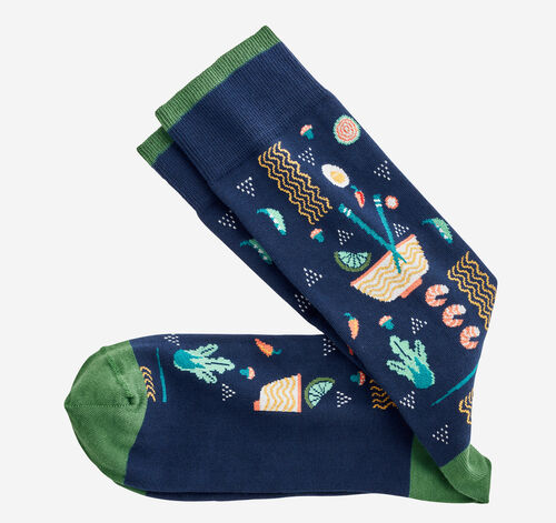 Novelty Socks - Navy Ramen