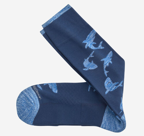 Space Dye Socks - Blue Shark