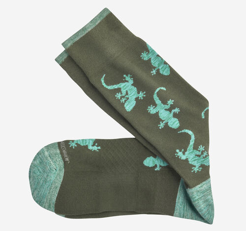 Space Dye Socks - Green Reptile