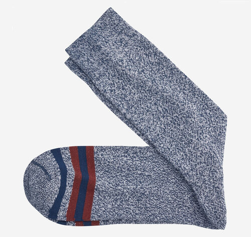 Heathered Boot Socks - Navy