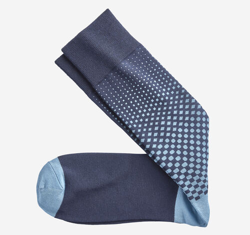 Gradient Polka Dot Socks - Navy