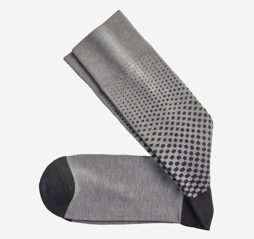 Gradient Polka Dot Socks - Gray