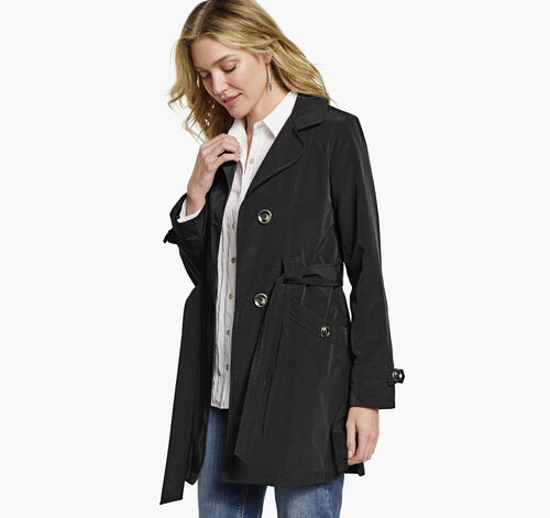 Belted Trench Coat - Black