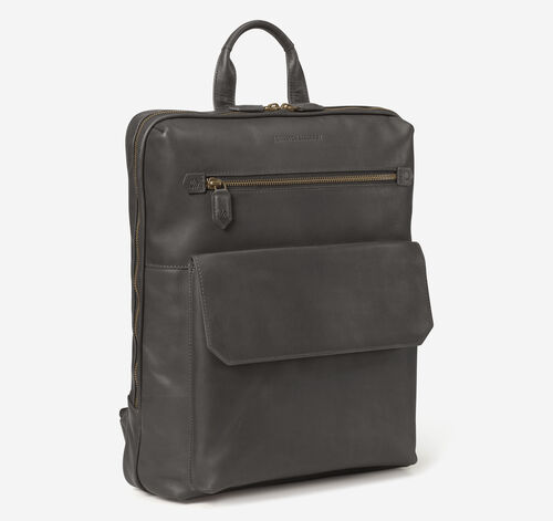 Rhodes Commuter Backpack - Black Full Grain