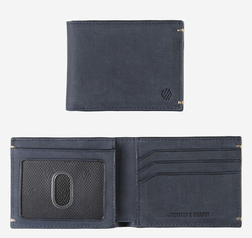 Jackson Billfold Wallet - Navy Oiled