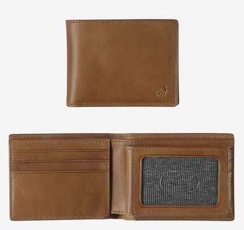 Rhodes 2-in-1 Billfold Wallet - Tan Full Grain