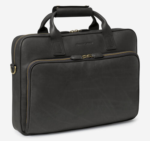 Rhodes Briefcase - Black Full Grain