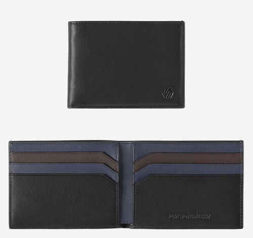 Richmond Billfold Wallet - Black Multi Nappa