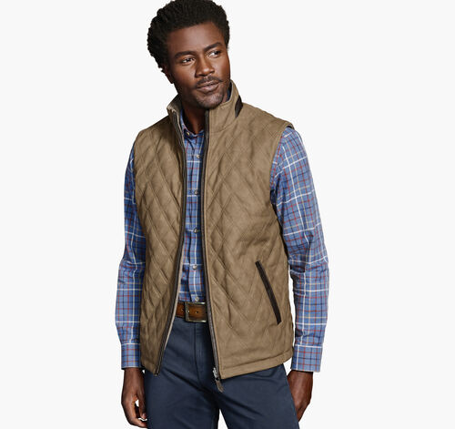 Reversible Vest - Camel/Light Brown