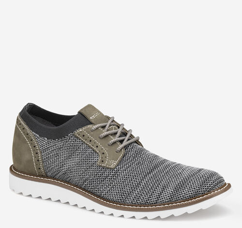 Duncan Knit Plain Toe - Gray Marbled Knit/Nubuck