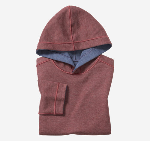 Boys Reversible Solid Hoodie - Berry/Blue