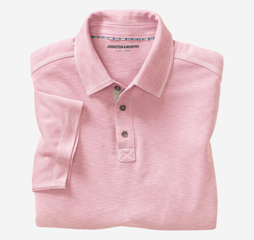 Vintage Slub Polo - Pink