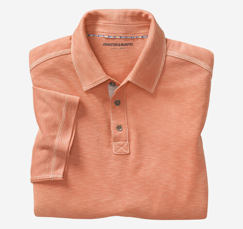 Vintage Slub Polo - Orange