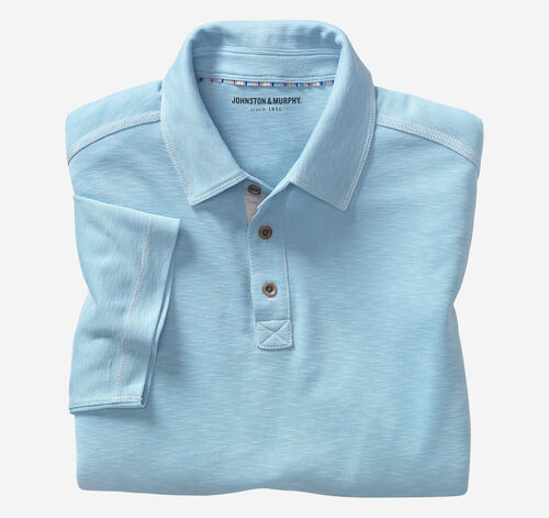 Vintage Slub Polo - Turquoise