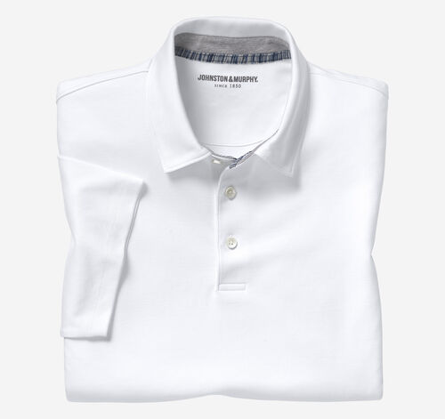 Liquid Cotton Polo - White