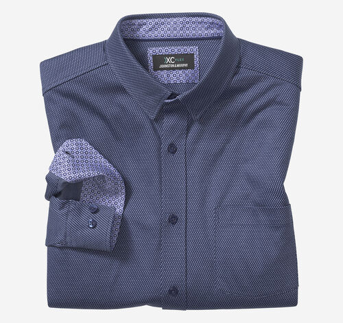 XC Flex® Stretch Long-Sleeve Shirt - Navy Small Box