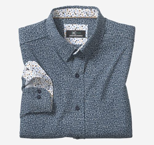 XC Flex® Stretch Long-Sleeve Shirt - Navy Paisley