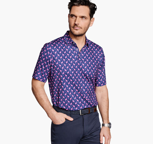 XC4® Performance Polo - Navy Flamingo